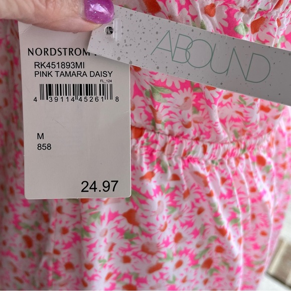 •Abound• NWT Floral Halter Mini Dress - Size Medium - Picture 6 of 8